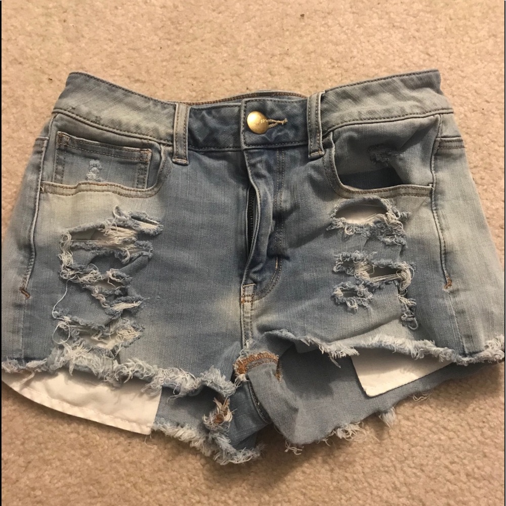 AEO high rise shorts